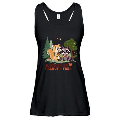 Justice For Peanut The Squirrel And Fred The Raccon Ladies Essential Flowy Tank