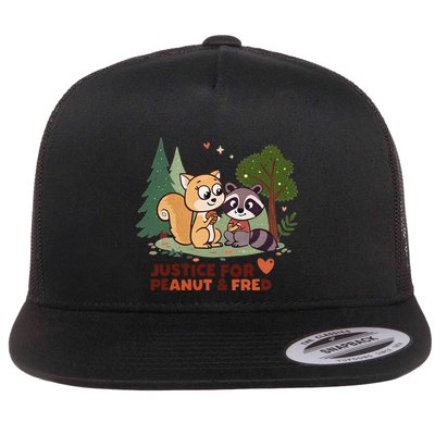 Justice For Peanut The Squirrel And Fred The Raccon Flatbill Hat