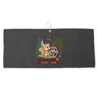 Justice For Peanut The Squirrel And Fred The Raccon Large Microfiber Waffle Golf Towel