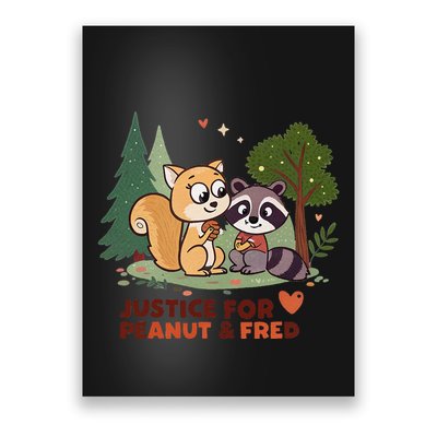Justice For Peanut The Squirrel And Fred The Raccon Poster