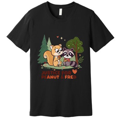 Justice For Peanut The Squirrel And Fred The Raccon Premium T-Shirt