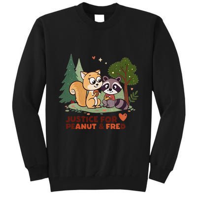 Justice For Peanut The Squirrel And Fred The Raccon Tall Sweatshirt