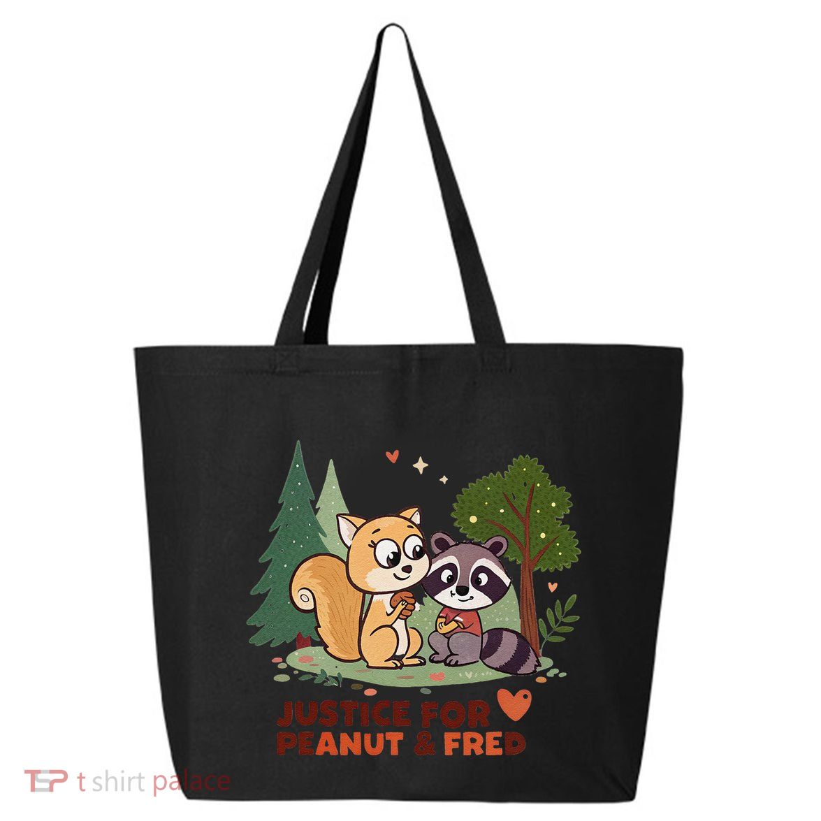 Justice For Peanut The Squirrel And Fred The Raccon 25L Jumbo Tote