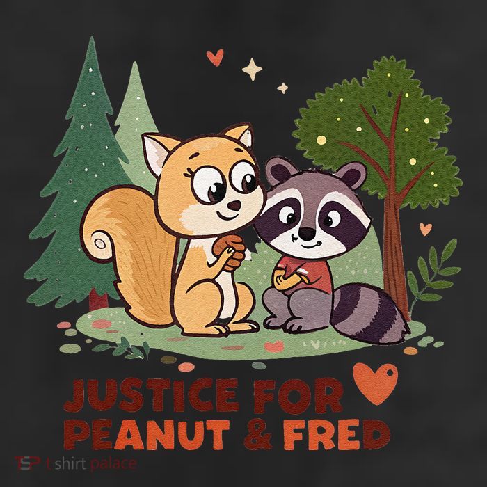 Justice For Peanut The Squirrel And Fred The Raccon 25L Jumbo Tote