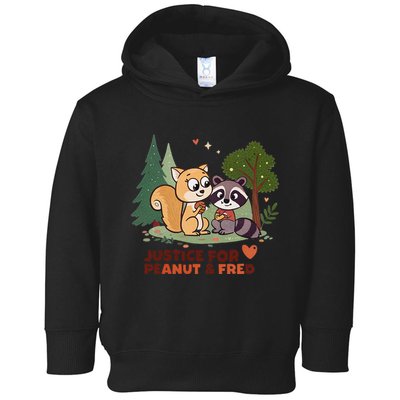 Justice For Peanut The Squirrel And Fred The Raccon Toddler Hoodie