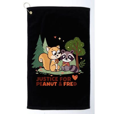 Justice For Peanut The Squirrel And Fred The Raccon Golf Towel