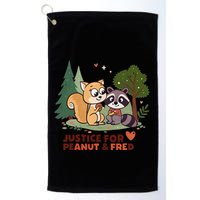 Justice For Peanut The Squirrel And Fred The Raccon Golf Towel