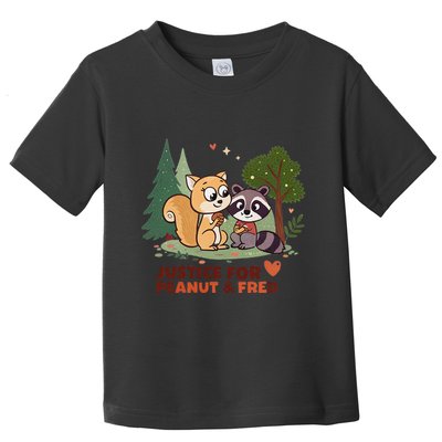 Justice For Peanut The Squirrel And Fred The Raccon Toddler T-Shirt