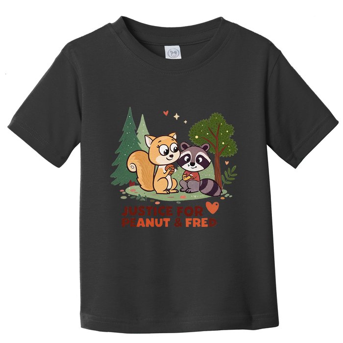 Justice For Peanut The Squirrel And Fred The Raccon Toddler T-Shirt