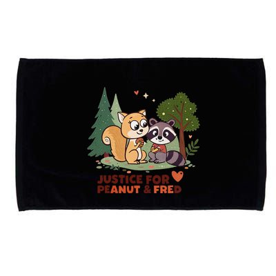 Justice For Peanut The Squirrel And Fred The Raccon Microfiber Hand Towel