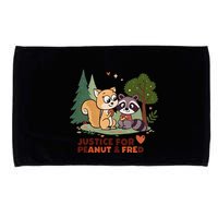 Justice For Peanut The Squirrel And Fred The Raccon Microfiber Hand Towel