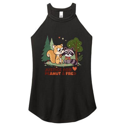 Justice For Peanut The Squirrel And Fred The Raccon Women's Perfect Tri Rocker Tank