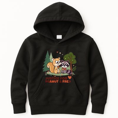 Justice For Peanut The Squirrel And Fred The Raccon Kids Hoodie