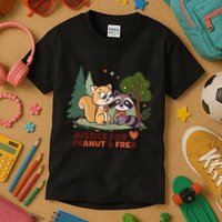 Justice For Peanut The Squirrel And Fred The Raccon Kids T-Shirt