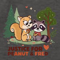 Justice For Peanut The Squirrel And Fred The Raccon Vector Backpack