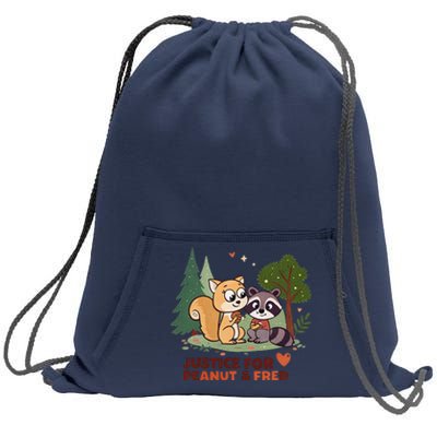 Justice For Peanut The Squirrel And Fred The Raccon Sweatshirt Cinch Pack Bag