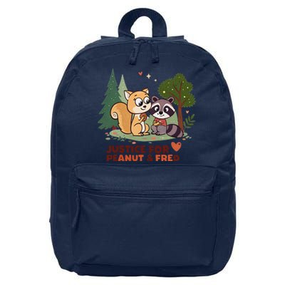 Justice For Peanut The Squirrel And Fred The Raccon 16 in Basic Backpack