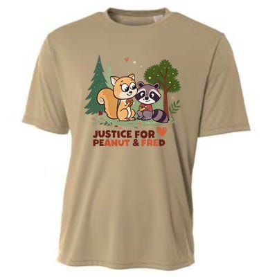 Justice For Peanut The Squirrel And Fred The Raccon Cooling Performance Crew T-Shirt