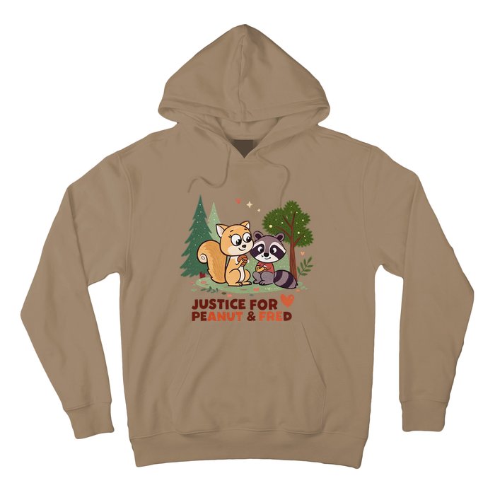 Justice For Peanut The Squirrel And Fred The Raccon Hoodie