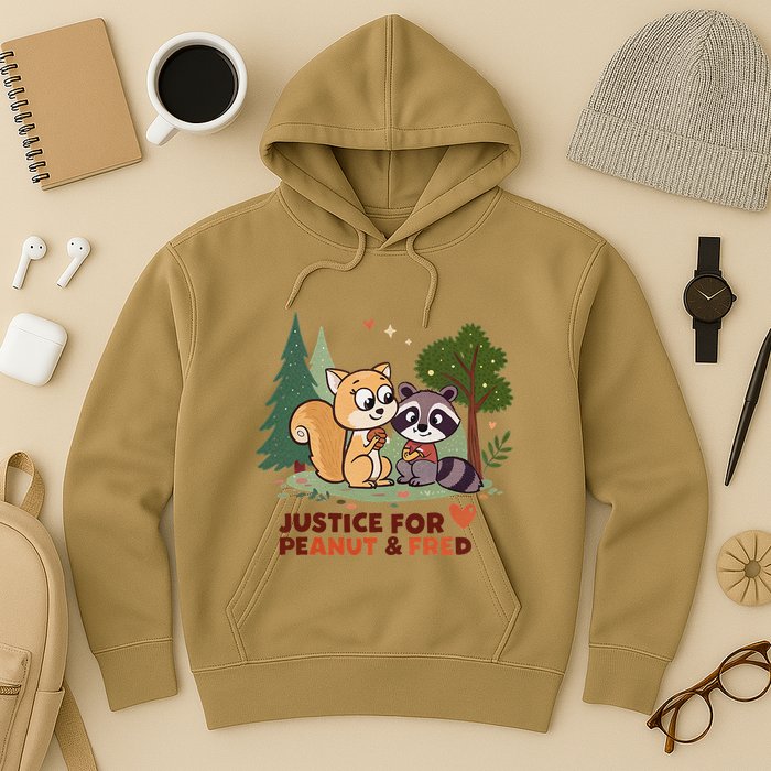 Justice For Peanut The Squirrel And Fred The Raccon Hoodie