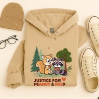 Justice For Peanut The Squirrel And Fred The Raccon Hoodie