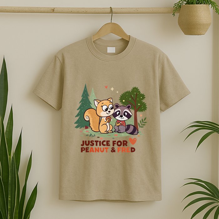Justice For Peanut The Squirrel And Fred The Raccon T-Shirt