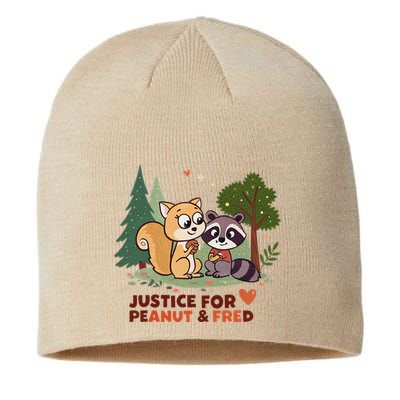Justice For Peanut The Squirrel And Fred The Raccon Sustainable Beanie