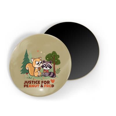 Justice For Peanut The Squirrel And Fred The Raccon Magnet