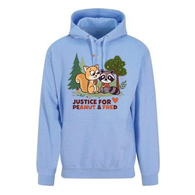 Justice For Peanut The Squirrel And Fred The Raccon Unisex Surf Hoodie