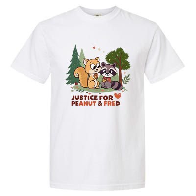 Justice For Peanut The Squirrel And Fred The Raccon Garment-Dyed Heavyweight T-Shirt