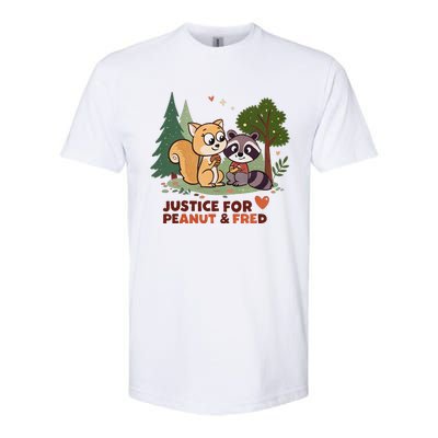 Justice For Peanut The Squirrel And Fred The Raccon Softstyle CVC T-Shirt