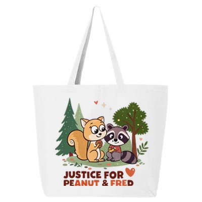 Justice For Peanut The Squirrel And Fred The Raccon 25L Jumbo Tote