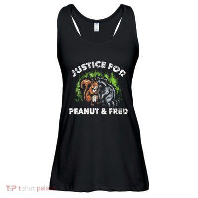 Justice For Peanut The Squirrel And Fred The Raccon Ladies Essential Flowy Tank