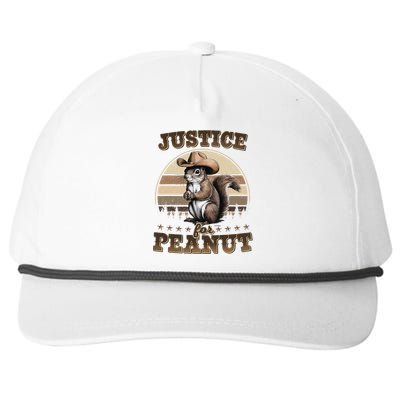 Justice For Peanut The Squirrel P地Ut Pnut Peanut Squirrel Snapback Five-Panel Rope Hat