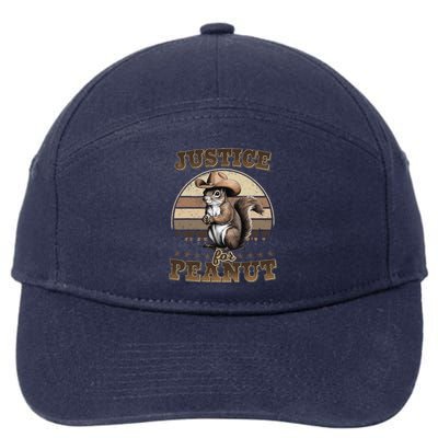 Justice For Peanut The Squirrel P地Ut Pnut Peanut Squirrel 7-Panel Snapback Hat