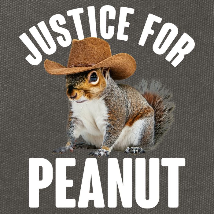 Justice For Peanut The Squirrel Cotton Canvas Backpack