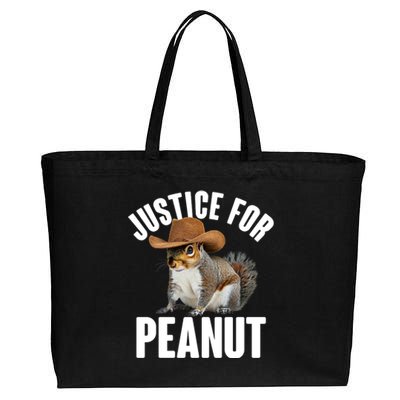 Justice For Peanut The Squirrel Cotton Canvas Jumbo Tote