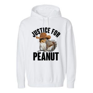 Justice For Peanut The Squirrel Garment-Dyed Fleece Hoodie