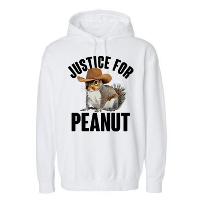 Justice For Peanut The Squirrel Garment-Dyed Fleece Hoodie