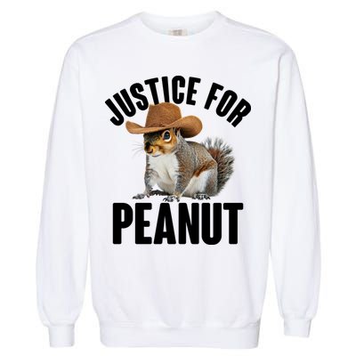 Justice For Peanut The Squirrel Garment-Dyed Sweatshirt