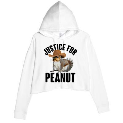 Justice For Peanut The Squirrel Crop Fleece Hoodie