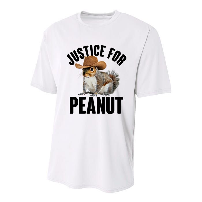 Justice For Peanut The Squirrel Youth Performance Sprint T-Shirt
