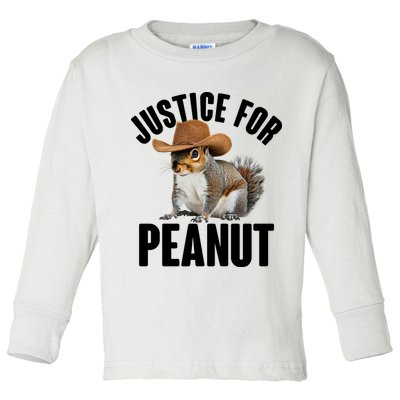 Justice For Peanut The Squirrel Toddler Long Sleeve Shirt