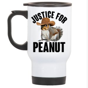 Justice For Peanut The Squirrel Stainless Steel Travel Mug