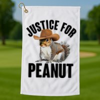 Justice For Peanut The Squirrel Golf Towel