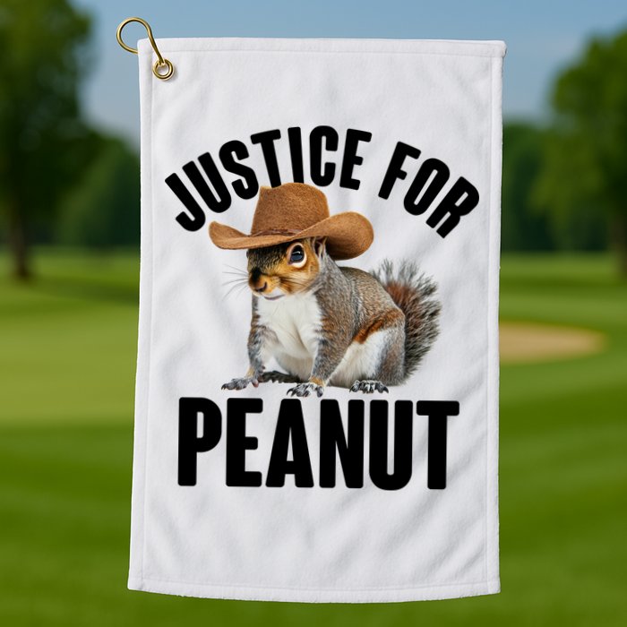 Justice For Peanut The Squirrel Golf Towel