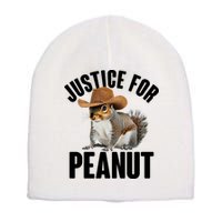 Justice For Peanut The Squirrel Short Acrylic Beanie
