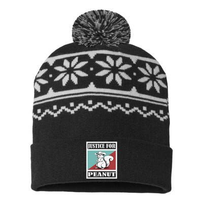 Justice For Peanut The Squirrel USA-Made Snowflake Beanie