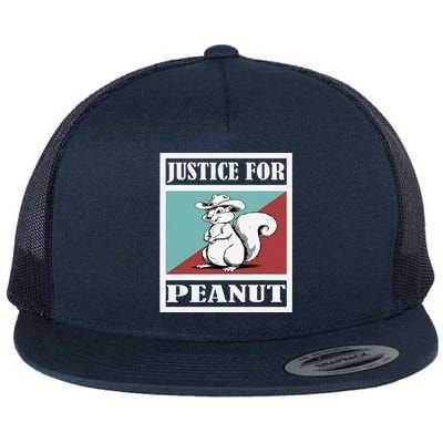 Justice For Peanut The Squirrel Flat Bill Trucker Hat