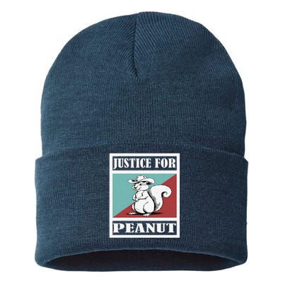 Justice For Peanut The Squirrel Sustainable Knit Beanie